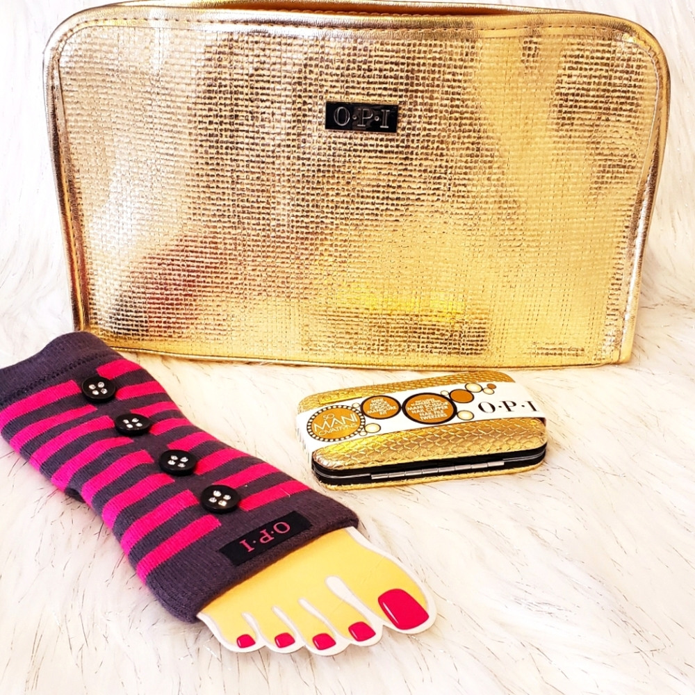 OPI Gold Manicure Pedicure Set